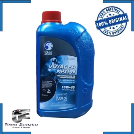 Adnoc Voyager 10W-40, Fully Synthetic motorcycle engine oil 1L.